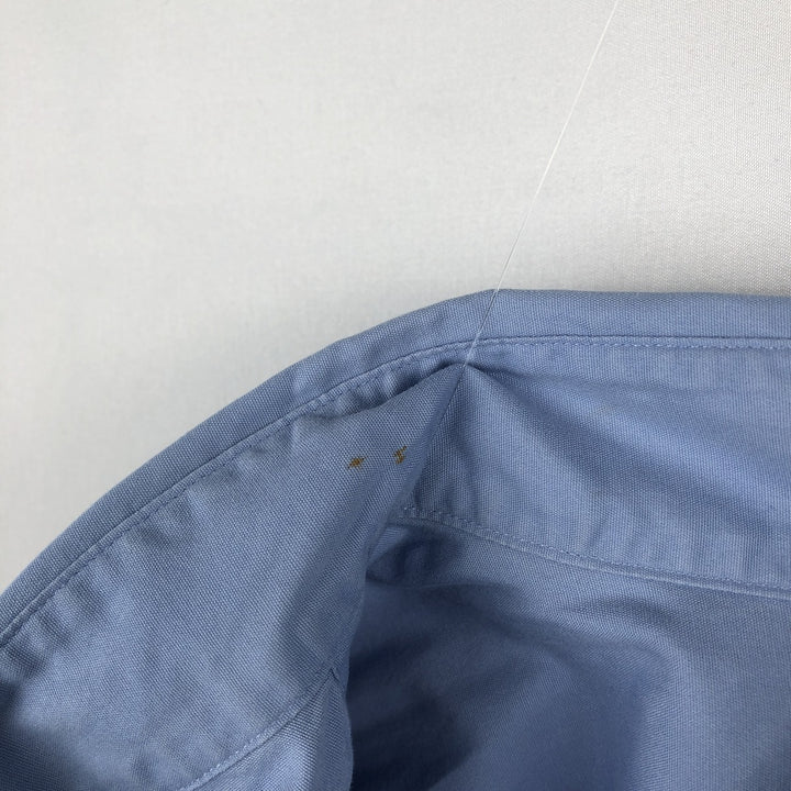 Ralph Lauren BLAKE short sleeve button down shirt, men's XL size cotton blue type Vintage Second Hand