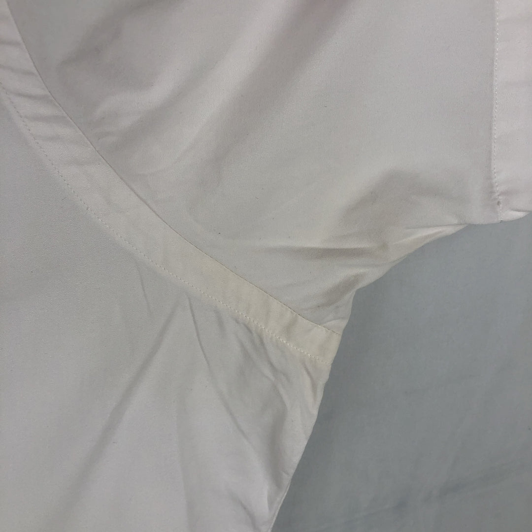 Ralph Lauren short sleeve button down shirt, men's size L cotton white type Vintage Second Hand