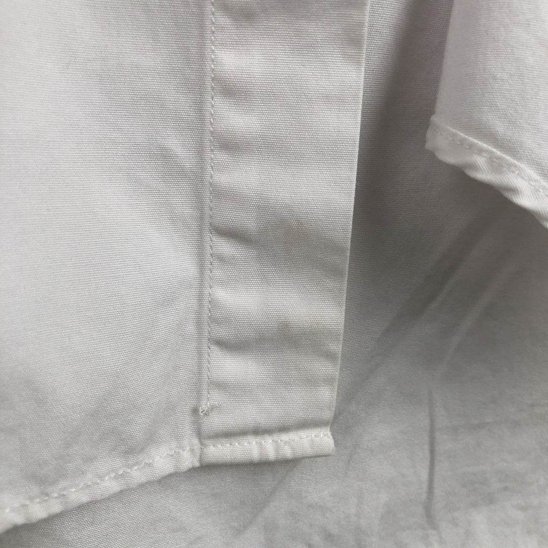 Ralph Lauren short sleeve button down shirt, men's size L cotton white type Vintage Second Hand