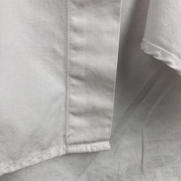 Ralph Lauren short sleeve button down shirt, men's size L cotton white type Vintage Second Hand