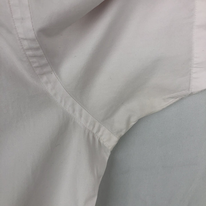 Ralph Lauren short sleeve button down shirt, men's size L cotton white type Vintage Second Hand