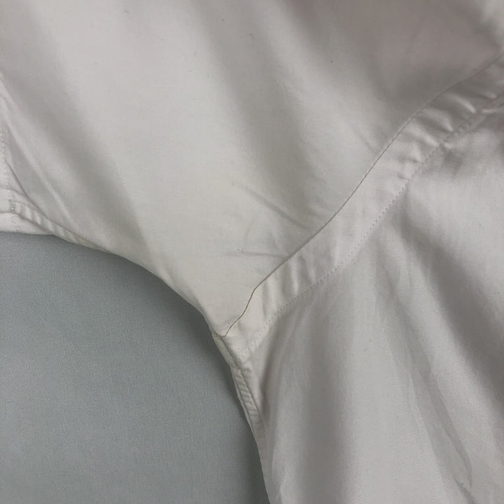 Ralph Lauren short sleeve button down shirt, men's size L cotton white type Vintage Second Hand