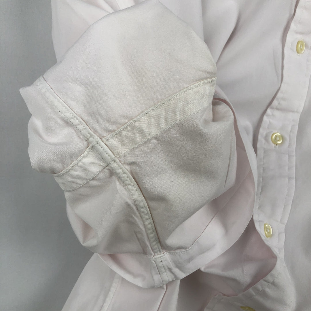 Ralph Lauren short sleeve button down shirt, men's size L cotton white type Vintage Second Hand