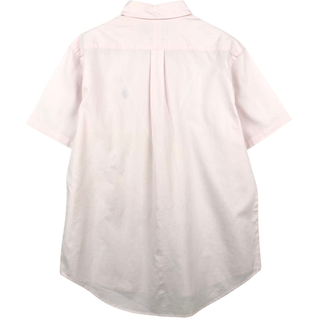 Ralph Lauren CUSTOM FIT short sleeve button down shirt, men's size L cotton pink type Vintage Second Hand