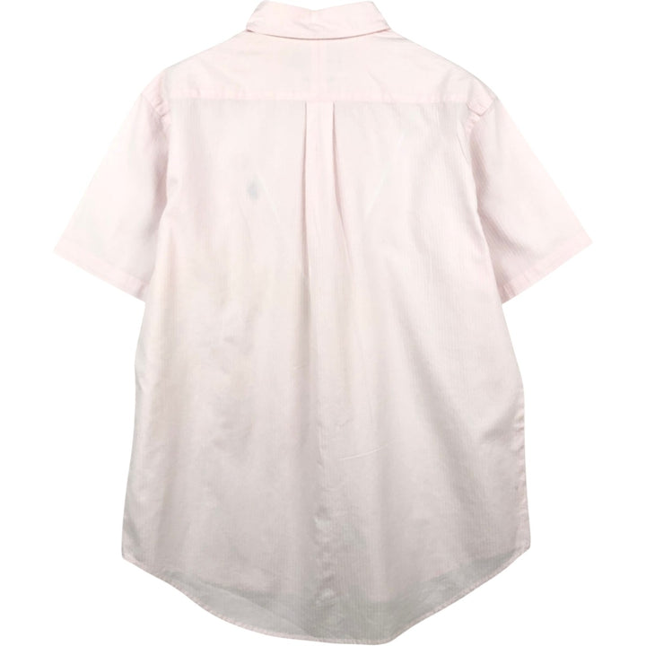 Ralph Lauren CUSTOM FIT short sleeve button down shirt, men's size L cotton pink type Vintage Second Hand