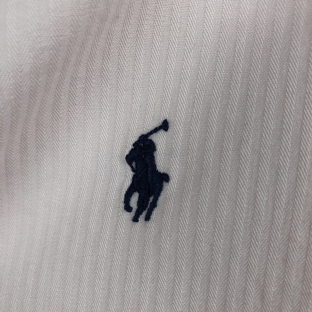 Ralph Lauren CUSTOM FIT short sleeve button down shirt, men's size L cotton pink type Vintage Second Hand