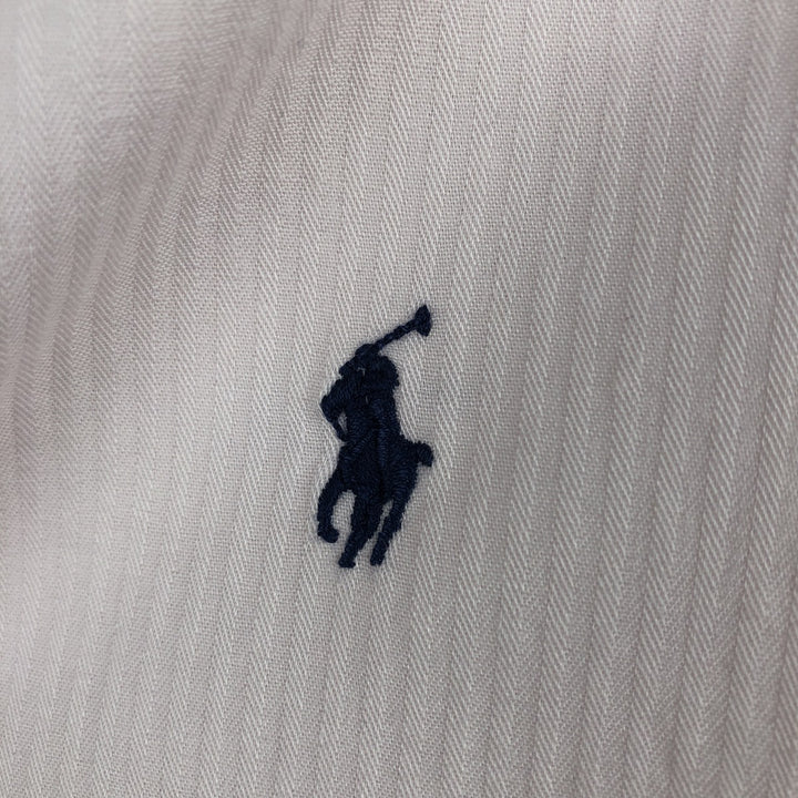 Ralph Lauren CUSTOM FIT short sleeve button down shirt, men's size L cotton pink type Vintage Second Hand
