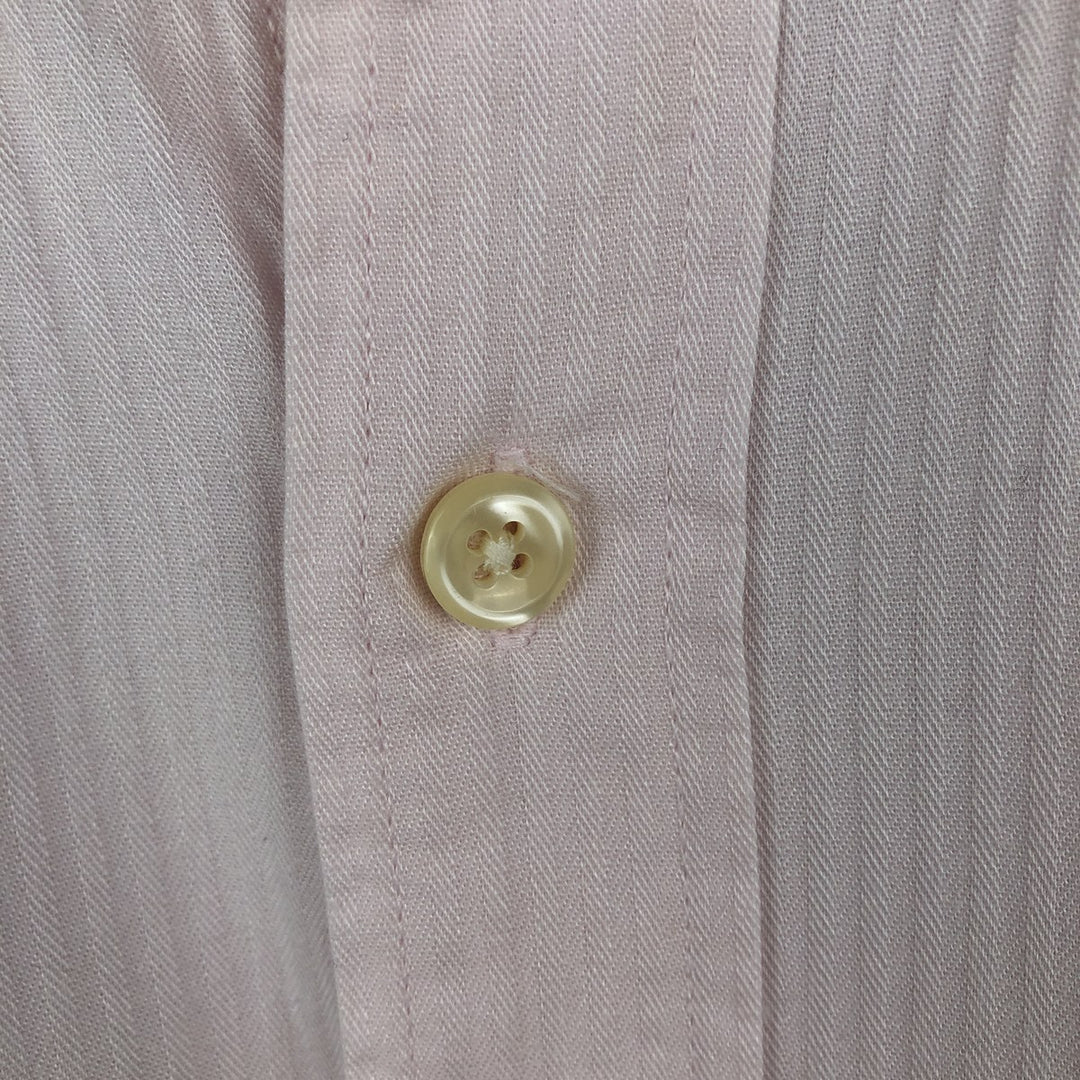 Ralph Lauren CUSTOM FIT short sleeve button down shirt, men's size L cotton pink type Vintage Second Hand