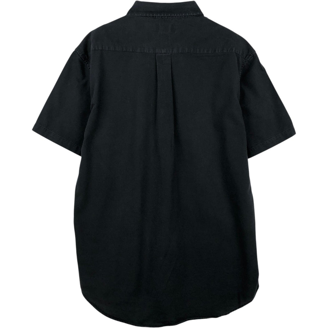 Ralph Lauren Classic Fit Short Sleeve Button Down Shirt Men's XXL unclear black type Vintage Second Hand
