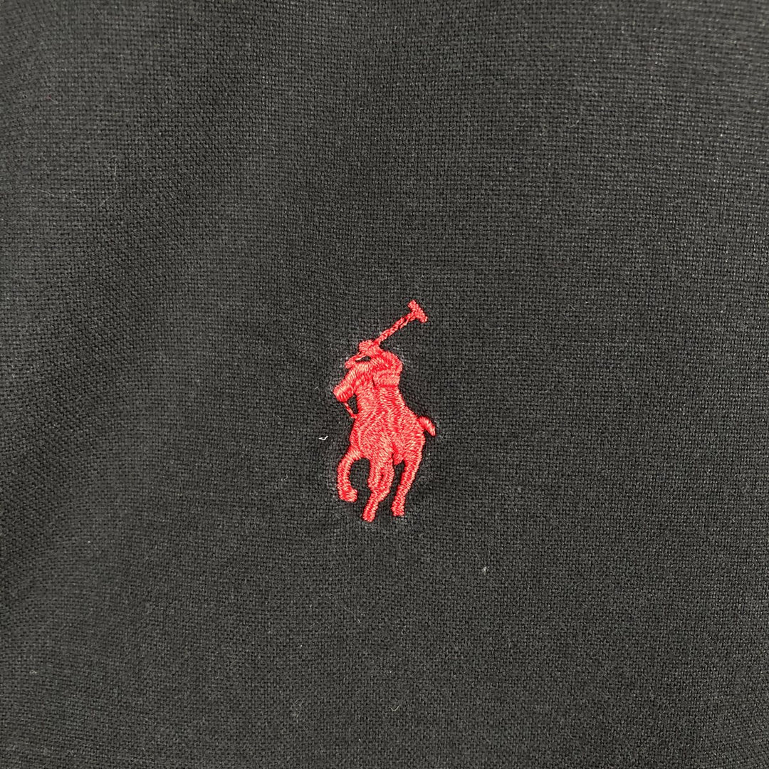 Ralph Lauren Classic Fit Short Sleeve Button Down Shirt Men's XXL unclear black type Vintage Second Hand