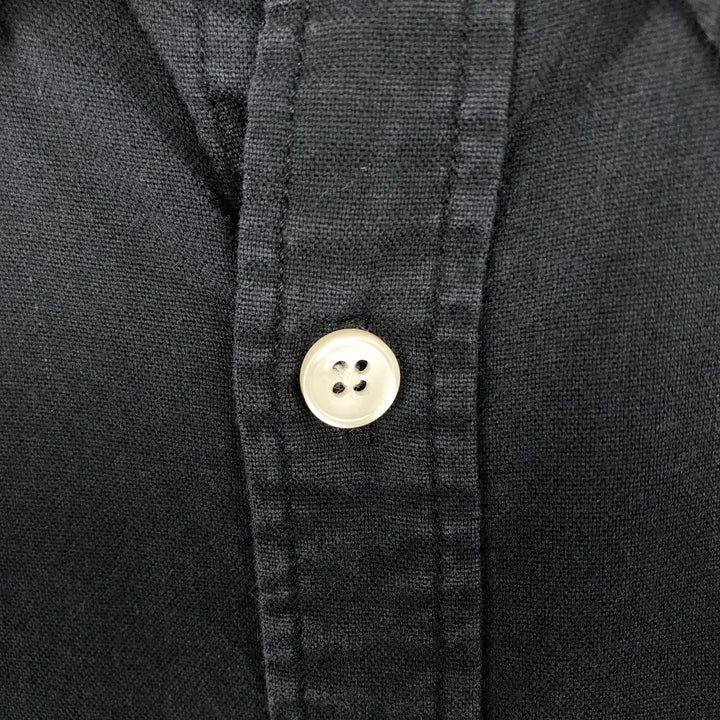 Ralph Lauren Classic Fit Short Sleeve Button Down Shirt Men's XXL unclear black type Vintage Second Hand