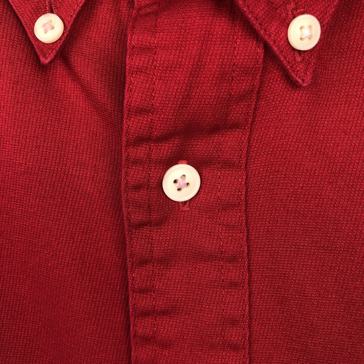 Ralph Lauren CHAPS short sleeve button down shirt for men, equivalent to XL cotton red type Vintage Second Hand