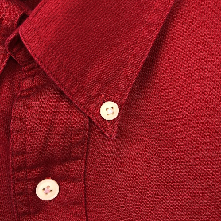 Ralph Lauren CHAPS short sleeve button down shirt for men, equivalent to XL cotton red type Vintage Second Hand