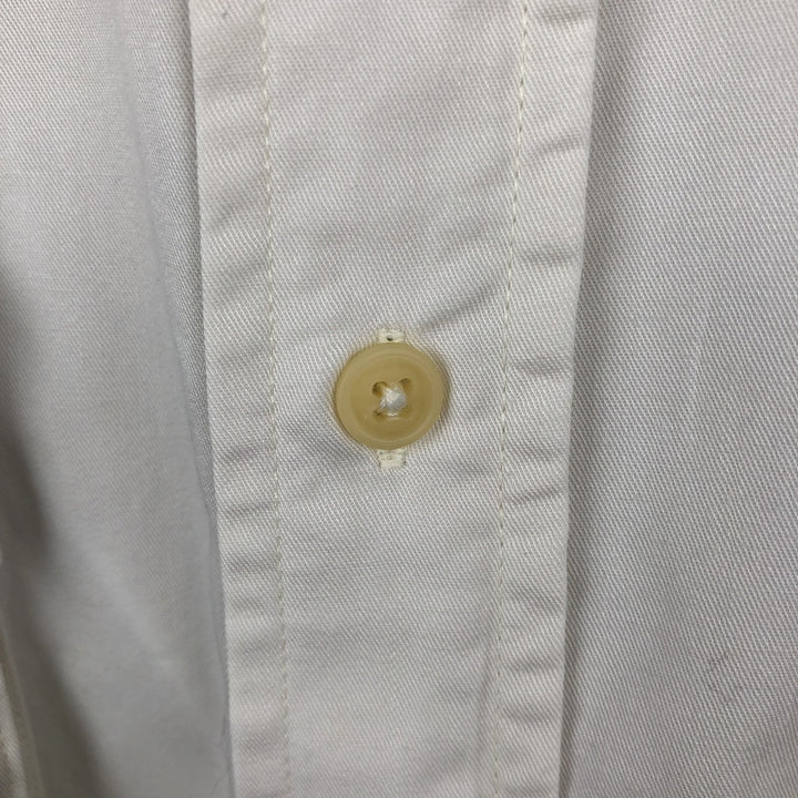 Ralph Lauren CHAPS short sleeve button down shirt for men, equivalent to XL cotton Beige type Vintage Second Hand
