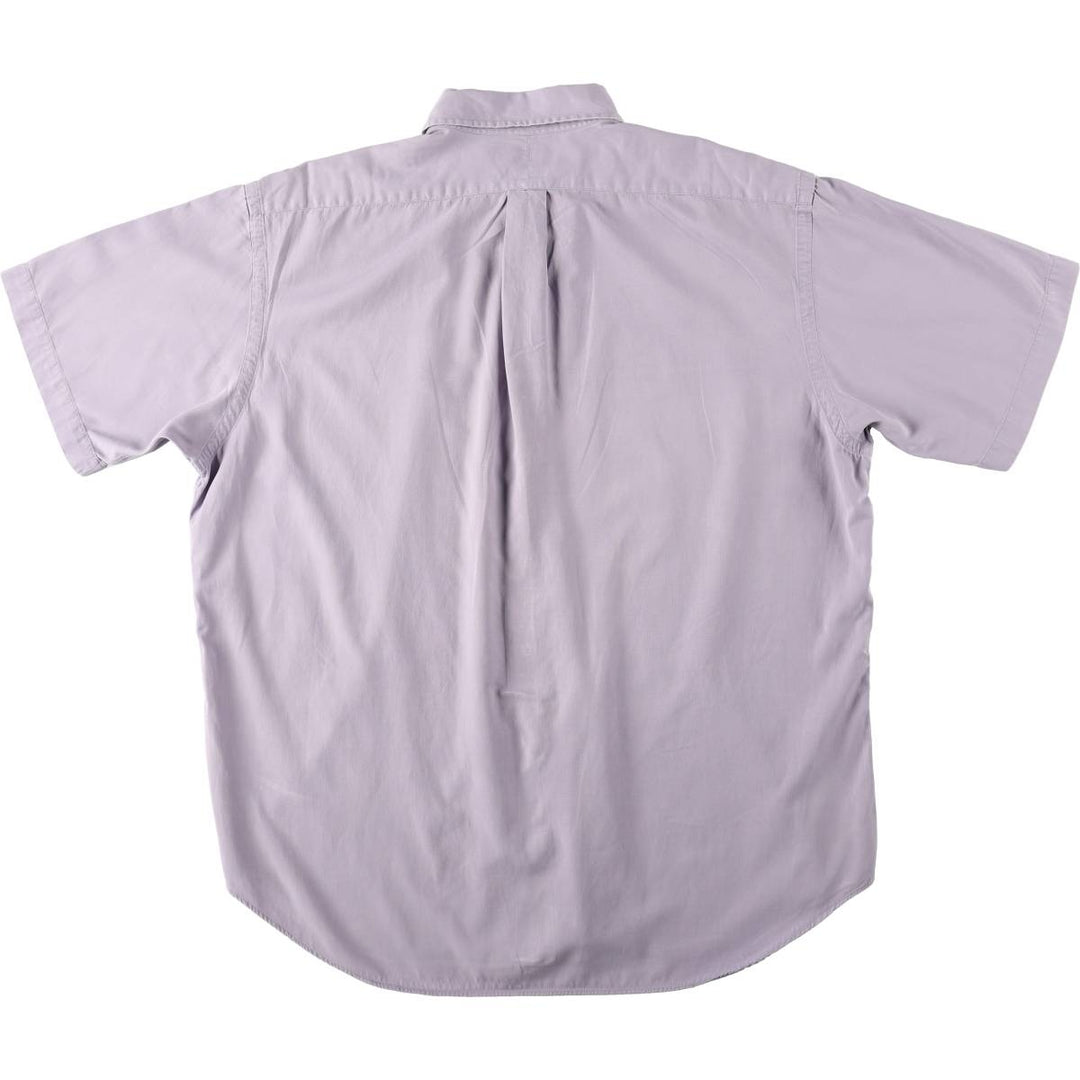 Ralph Lauren BLAKE short sleeve button down shirt, men's XL size silk purple type Vintage Second Hand