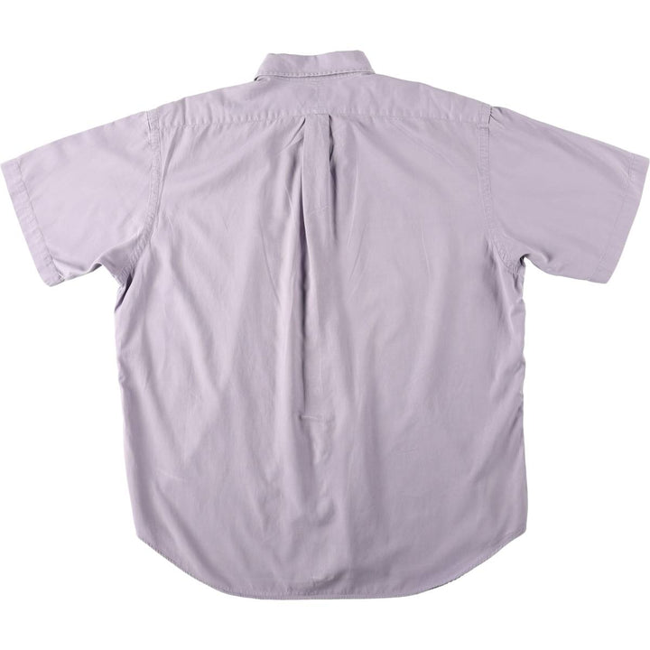 Ralph Lauren BLAKE short sleeve button down shirt, men's XL size silk purple type Vintage Second Hand