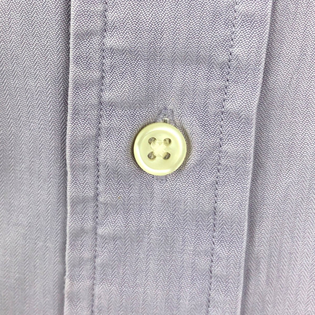Ralph Lauren BLAKE short sleeve button down shirt, men's XL size silk purple type Vintage Second Hand