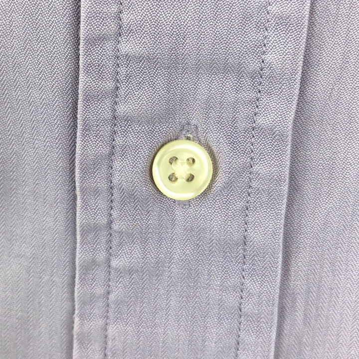 Ralph Lauren BLAKE short sleeve button down shirt, men's XL size silk purple type Vintage Second Hand
