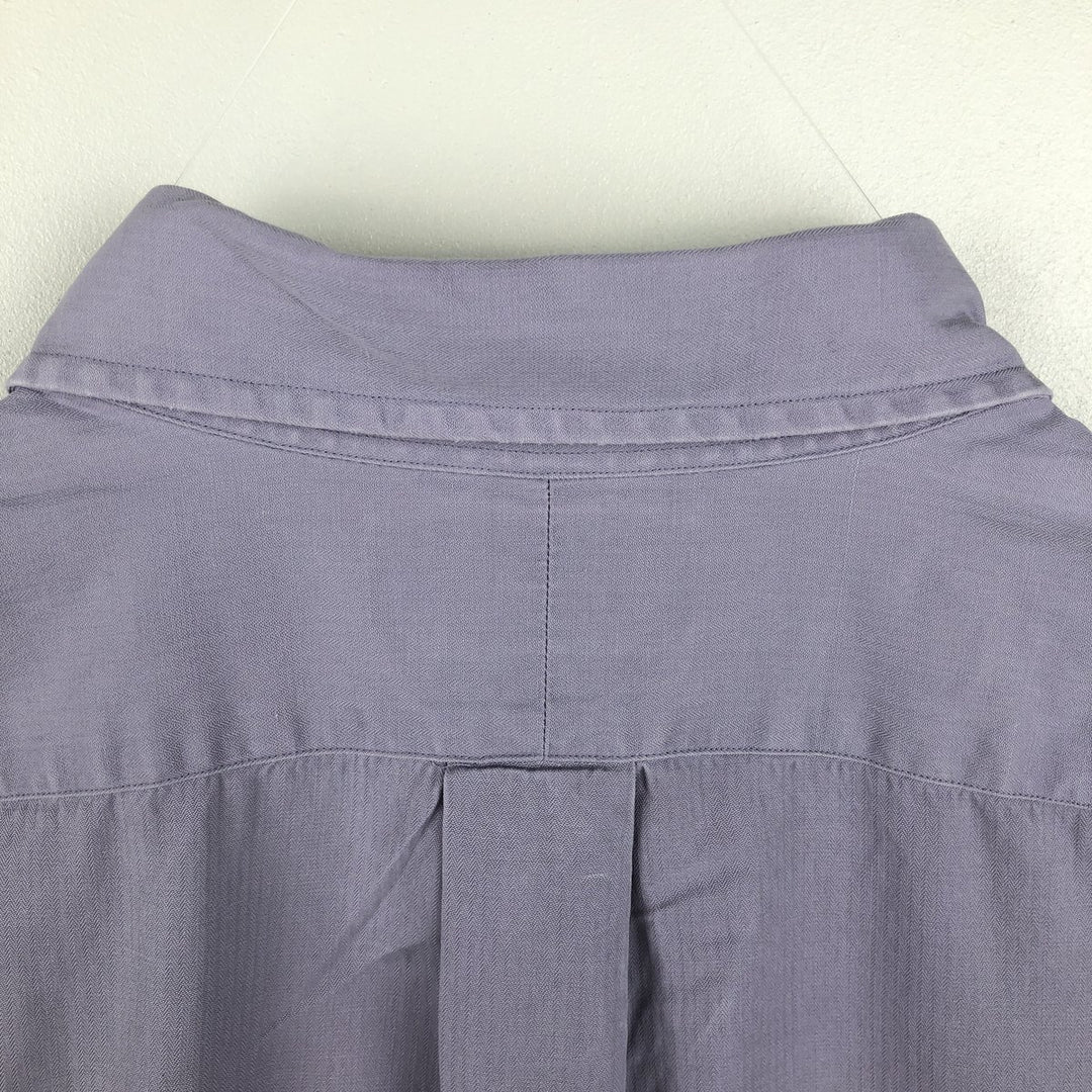 Ralph Lauren BLAKE short sleeve button down shirt, men's XL size silk purple type Vintage Second Hand