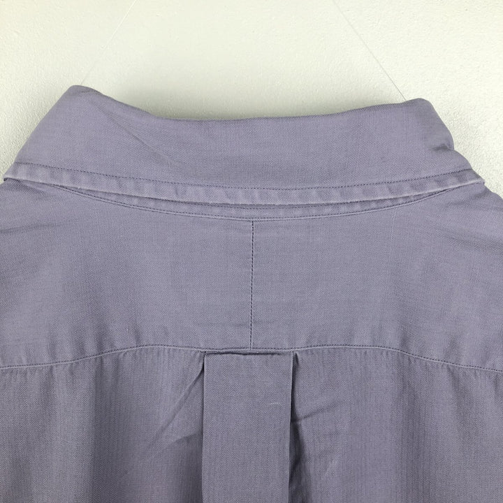 Ralph Lauren BLAKE short sleeve button down shirt, men's XL size silk purple type Vintage Second Hand