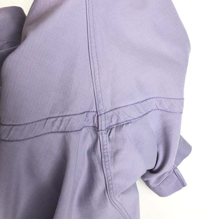 Ralph Lauren BLAKE short sleeve button down shirt, men's XL size silk purple type Vintage Second Hand