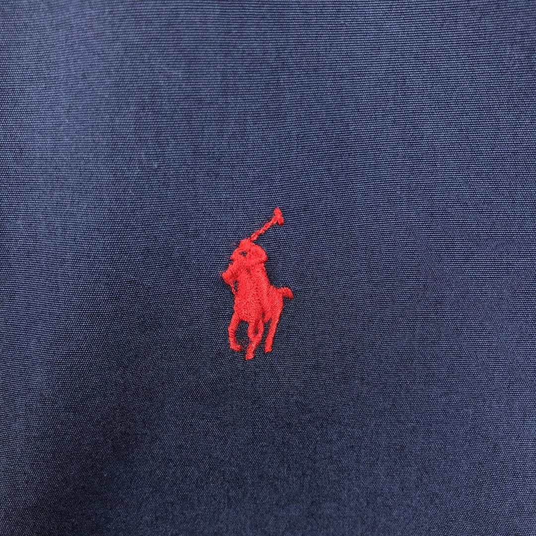 Ralph Lauren Classic Fit Short Sleeve Button Down Shirt Men's Size S cotton navy blue type Vintage Second Hand