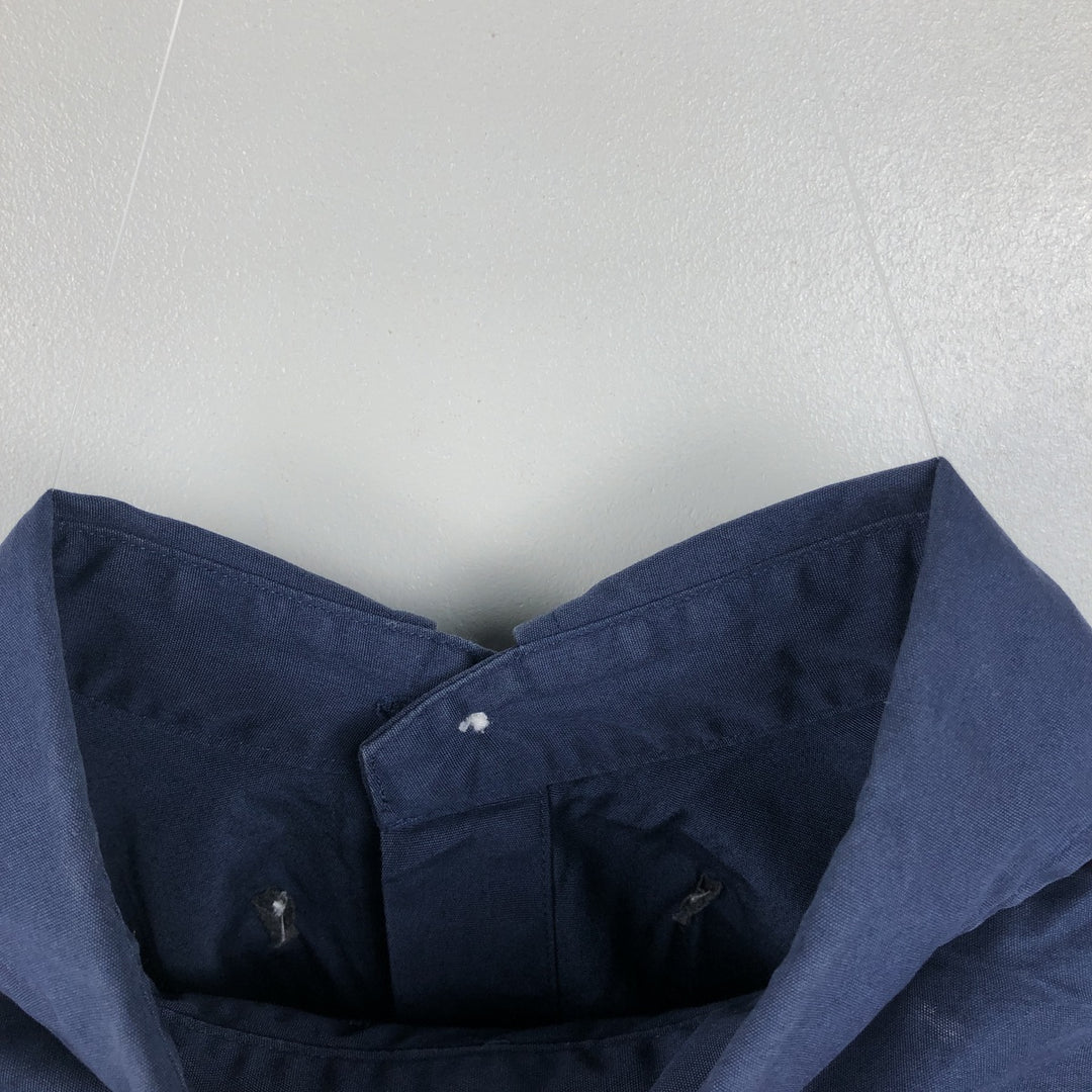 Ralph Lauren Classic Fit Short Sleeve Button Down Shirt Men's Size S cotton navy blue type Vintage Second Hand
