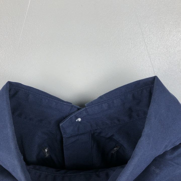 Ralph Lauren Classic Fit Short Sleeve Button Down Shirt Men's Size S cotton navy blue type Vintage Second Hand