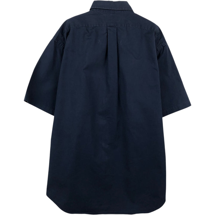 Ralph Lauren BLAKE short sleeve button down shirt, men's size L cotton navy blue type Vintage Second Hand