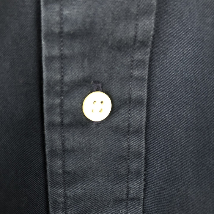 Ralph Lauren BLAKE short sleeve button down shirt, men's size L cotton navy blue type Vintage Second Hand