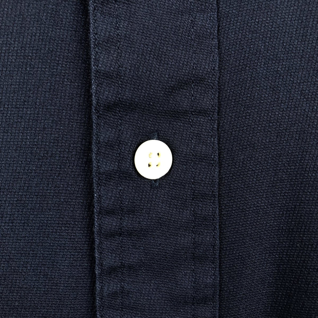 Ralph Lauren CHAPS short-sleeved button-down shirt, men's size L cotton navy blue type Vintage Second Hand