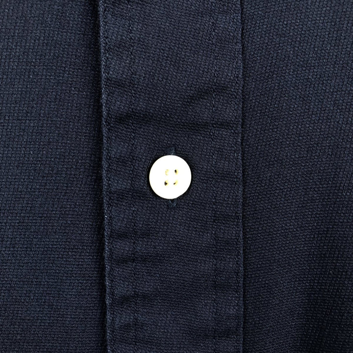 Ralph Lauren CHAPS short-sleeved button-down shirt, men's size L cotton navy blue type Vintage Second Hand