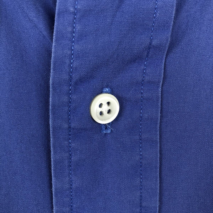 Ralph Lauren BLAKE short sleeve button down shirt, men's size L cotton blue type Vintage Second Hand