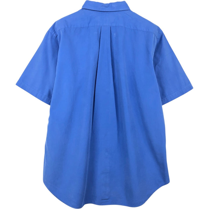 Ralph Lauren Classic Fit short sleeve button down shirt, men's size L cotton blue type Vintage Second Hand