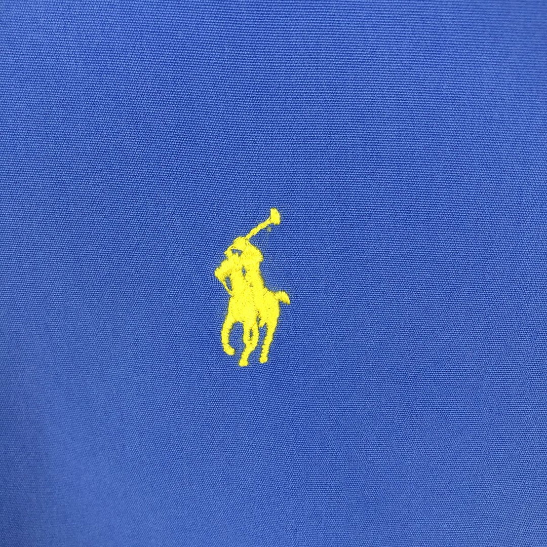 Ralph Lauren Classic Fit short sleeve button down shirt, men's size L cotton blue type Vintage Second Hand