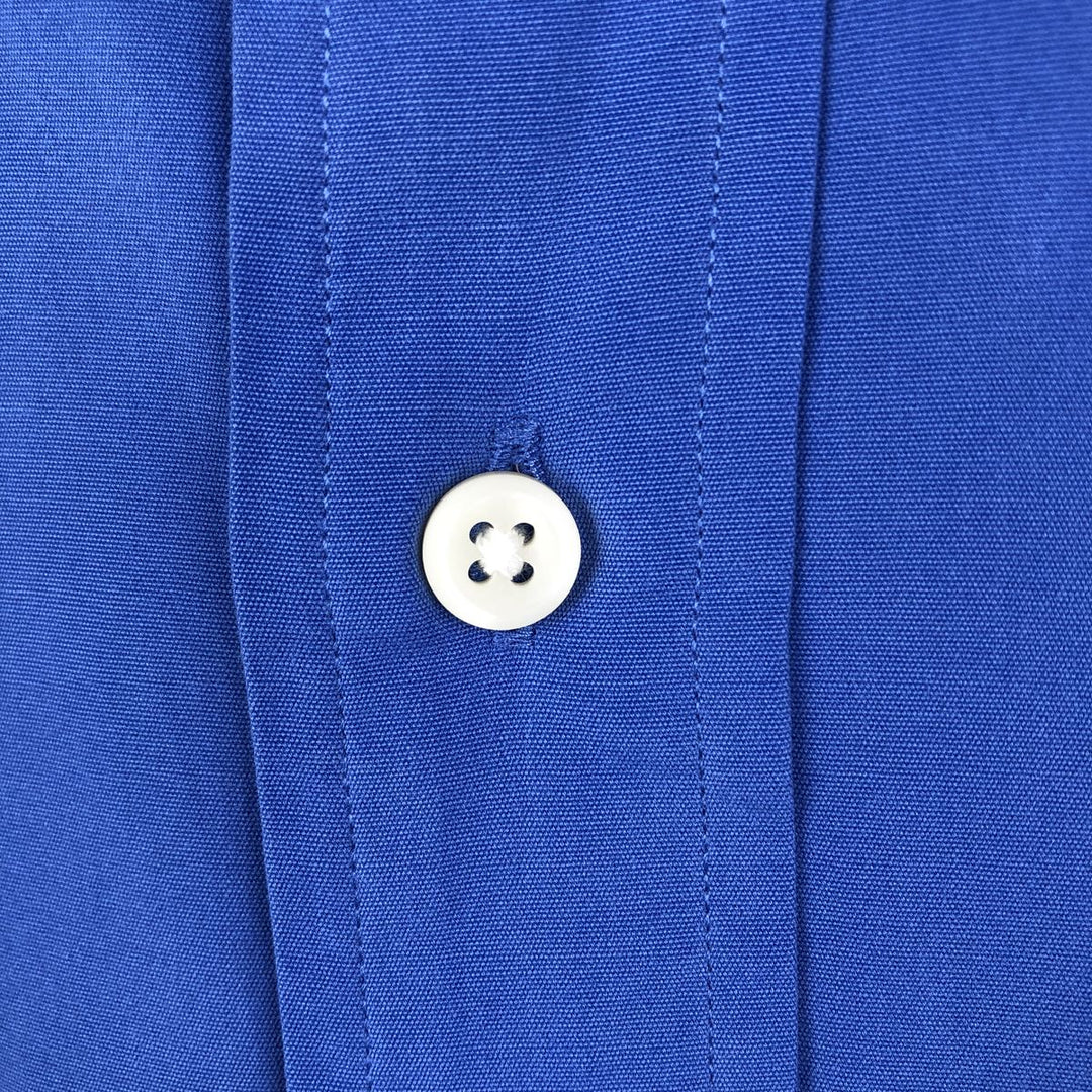 Ralph Lauren Classic Fit short sleeve button down shirt, men's size L cotton blue type Vintage Second Hand