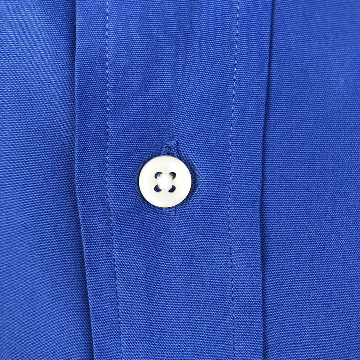 Ralph Lauren Classic Fit short sleeve button down shirt, men's size L cotton blue type Vintage Second Hand