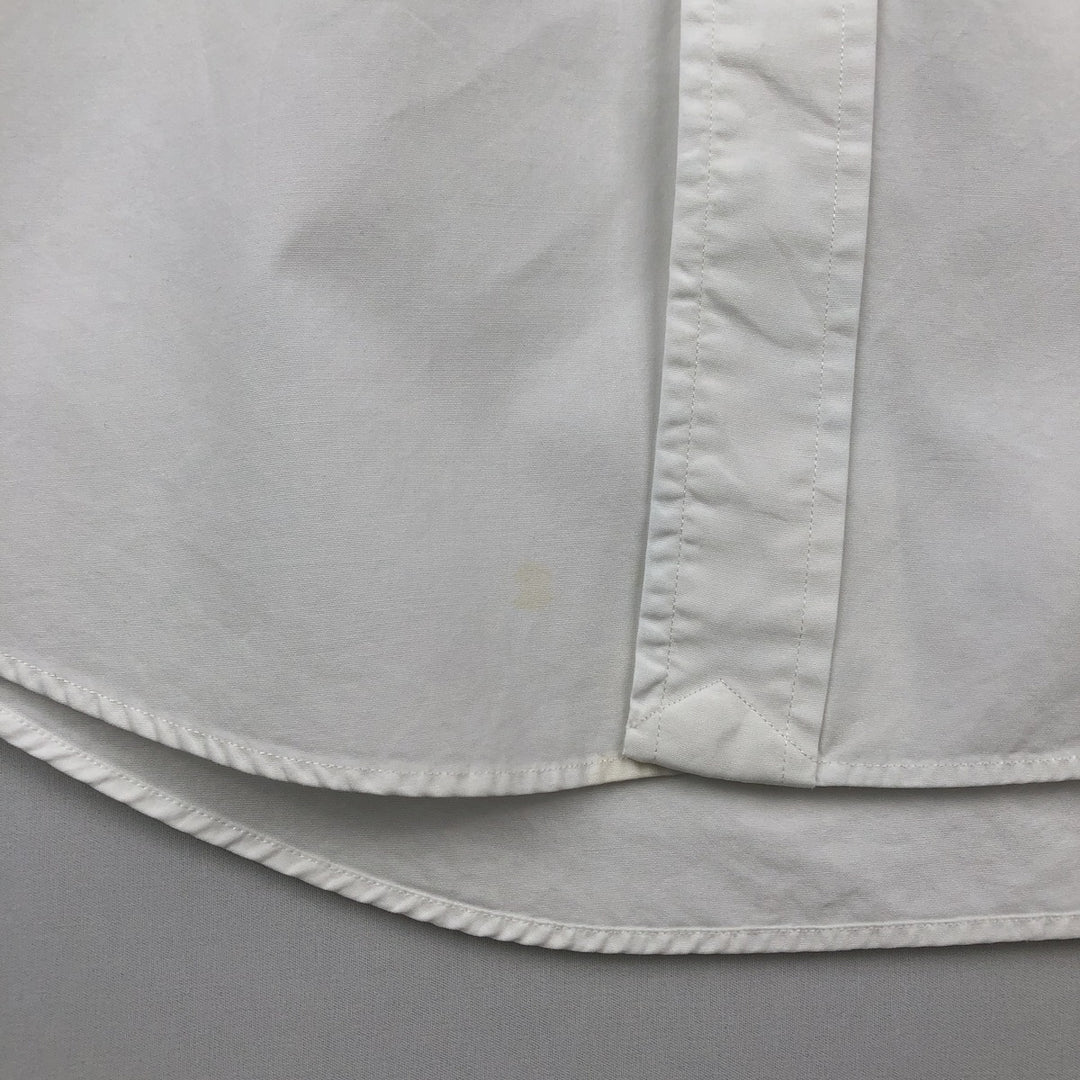Ralph Lauren POLO by Ralph Lauren CUSTOM FIT short sleeve button down shirt, men's size L cotton white type Vintage Second Hand