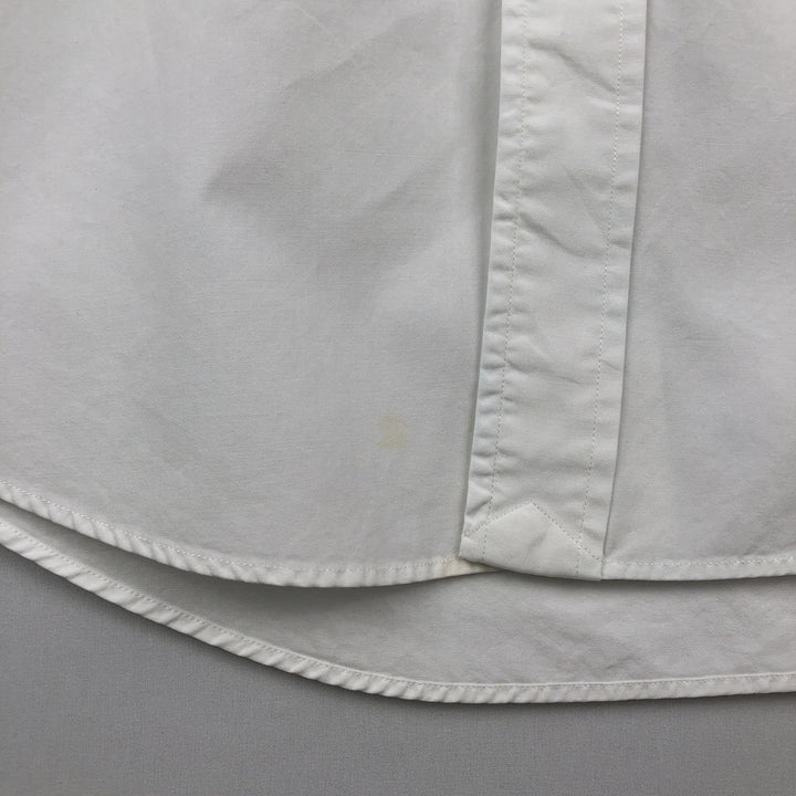 Ralph Lauren POLO by Ralph Lauren CUSTOM FIT short sleeve button down shirt, men's size L cotton white type Vintage Second Hand