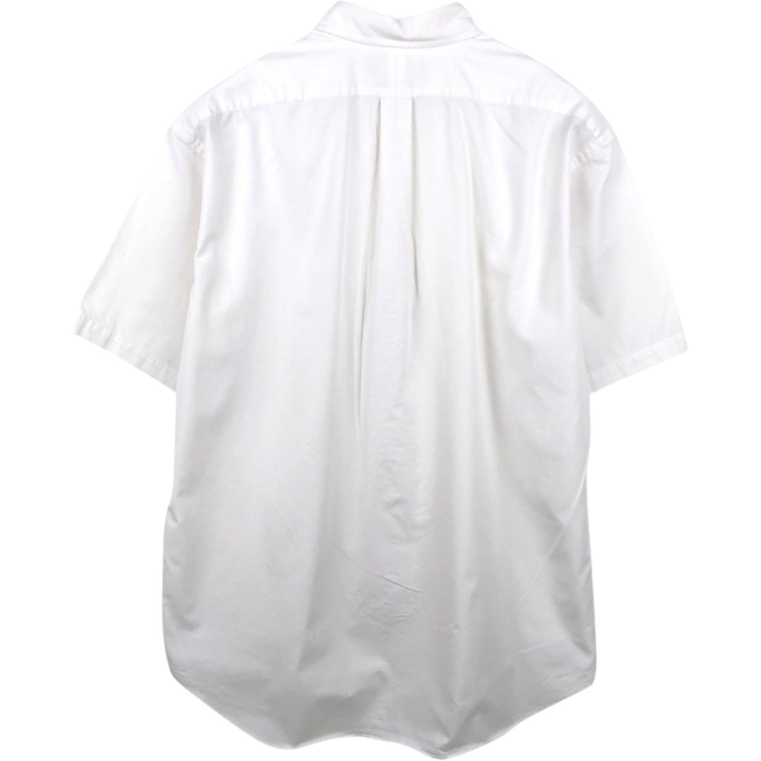 Ralph Lauren BLAKE short sleeve button down shirt, men's XL size cotton white type Vintage Second Hand