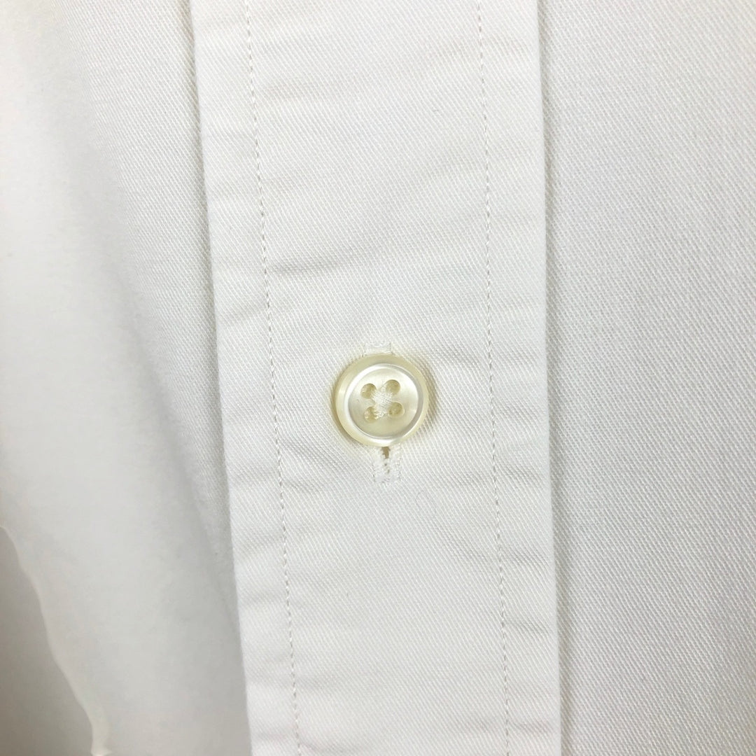 Ralph Lauren BLAKE short sleeve button down shirt, men's XL size cotton white type Vintage Second Hand