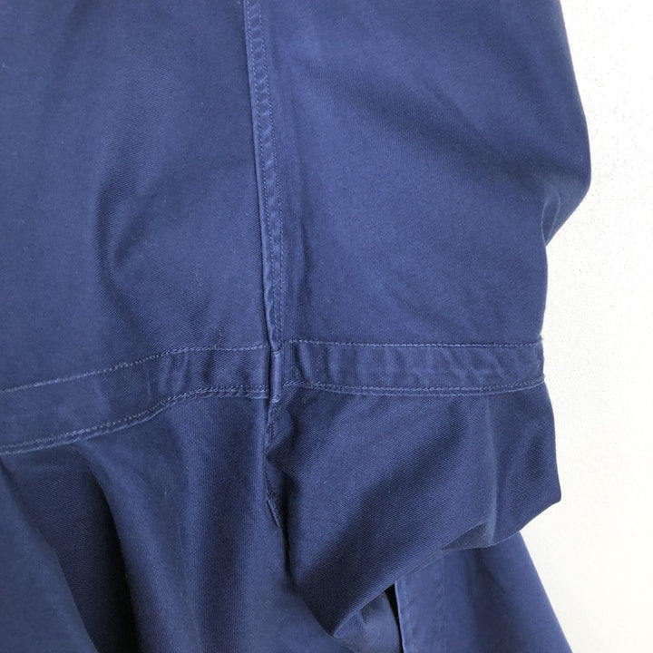 Ralph Lauren Classic Fit short sleeve button down shirt, men's size L cotton navy blue type Vintage Second Hand