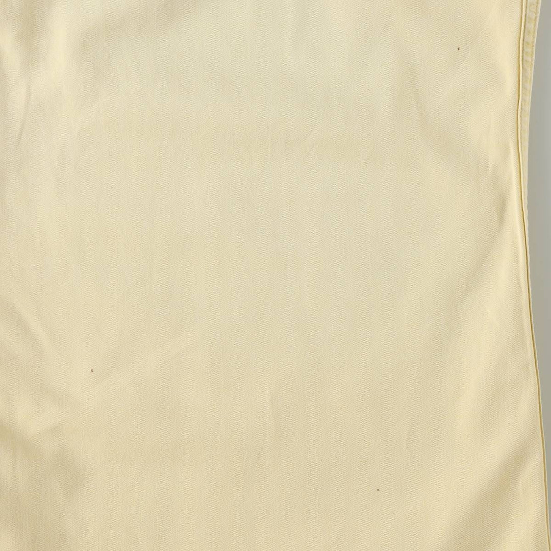 1980'S Ralph Lauren POLO by Ralph Lauren Short-Sleeve Button-Down Shirt, Men's Size XL (approx.), Vintage cotton lemon yellow Vintage Second Hand