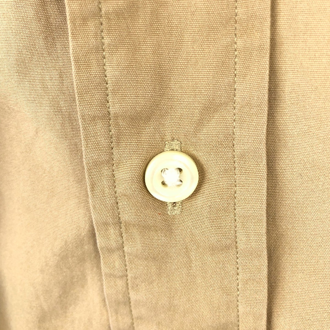 Ralph Lauren Classic Fit short sleeve button down shirt, men's size L cotton Beige type Vintage Second Hand
