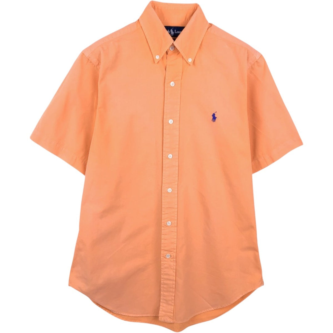 Ralph Lauren Classic Fit Short Sleeve Button Down Shirt Men's Size S cotton coral Vintage Second Hand