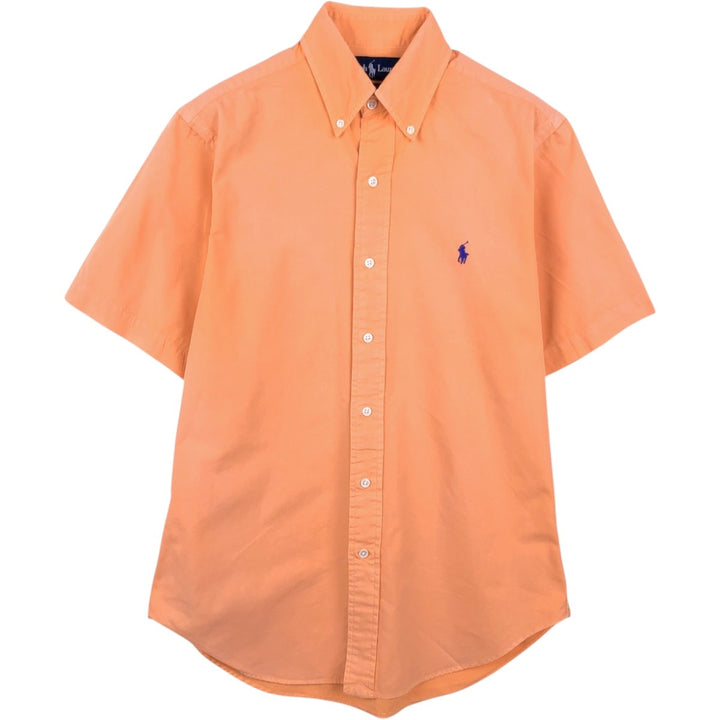 Ralph Lauren Classic Fit Short Sleeve Button Down Shirt Men's Size S cotton coral Vintage Second Hand