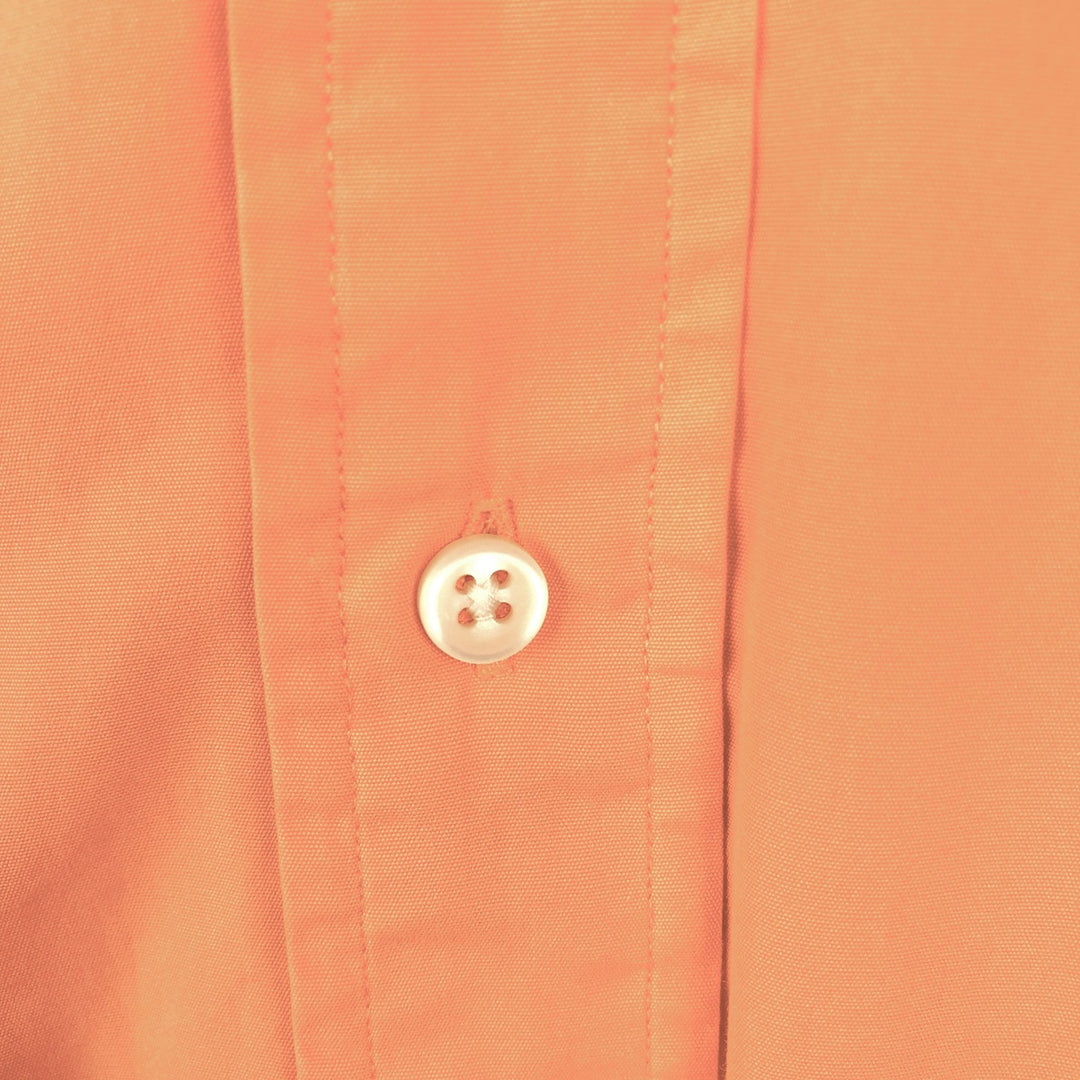 Ralph Lauren Classic Fit Short Sleeve Button Down Shirt Men's Size S cotton coral Vintage Second Hand