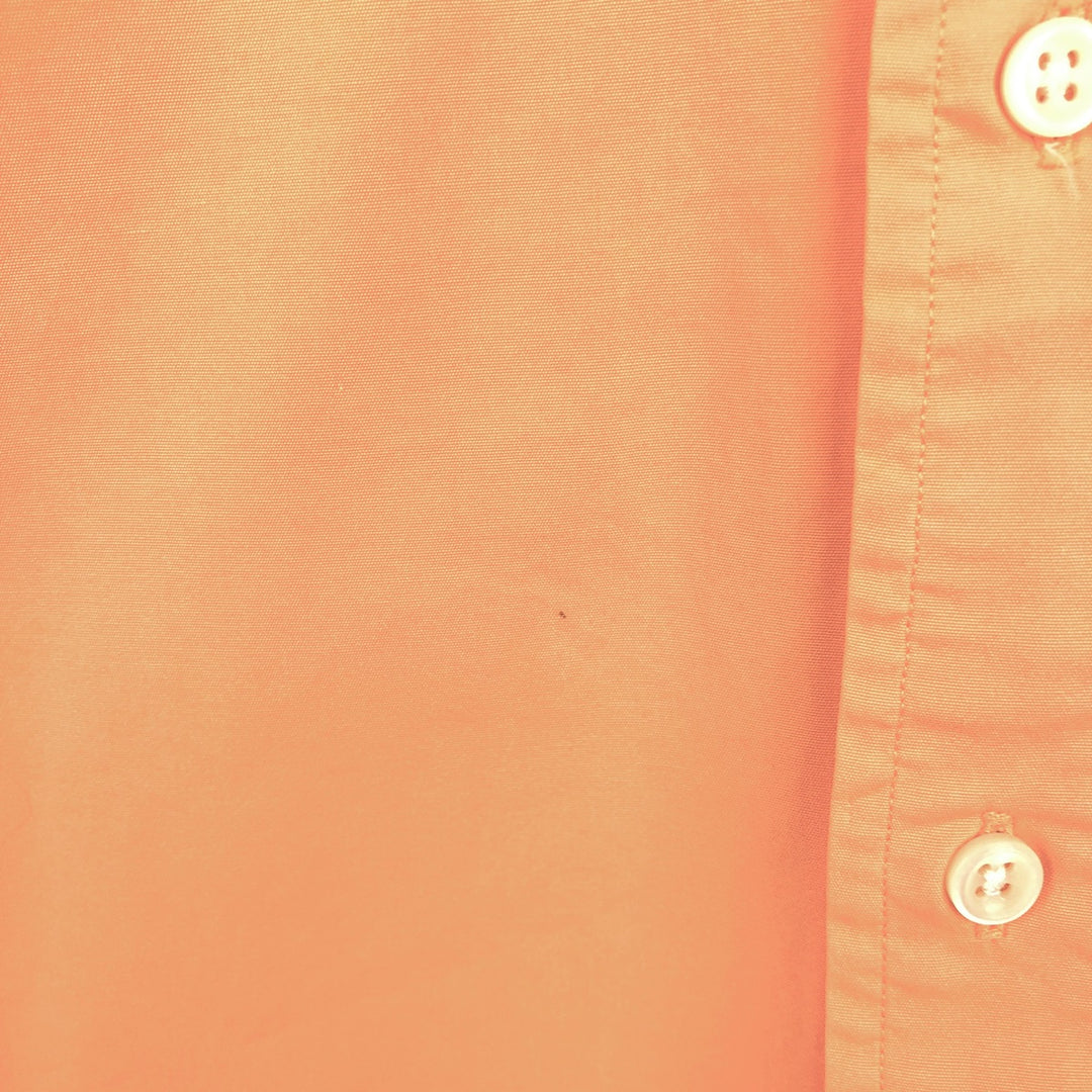 Ralph Lauren Classic Fit Short Sleeve Button Down Shirt Men's Size S cotton coral Vintage Second Hand