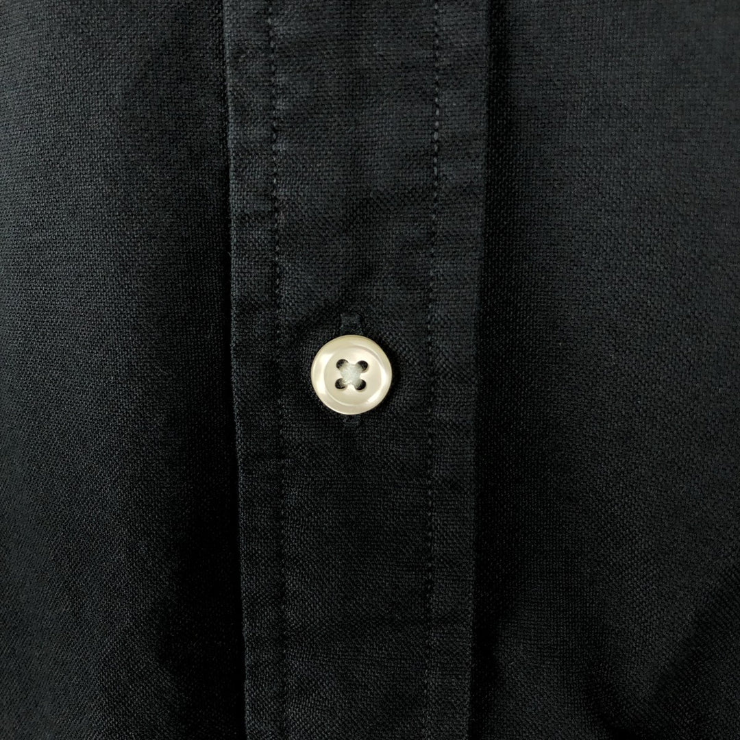 Ralph Lauren short sleeve button down shirt, men's XL size cotton black type Vintage Second Hand