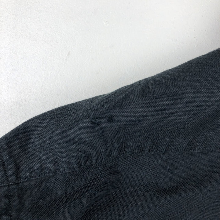 Ralph Lauren short sleeve button down shirt, men's XL size cotton black type Vintage Second Hand